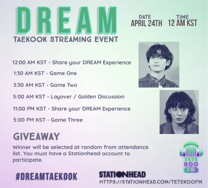 DREAM TaeKook Streaming Event