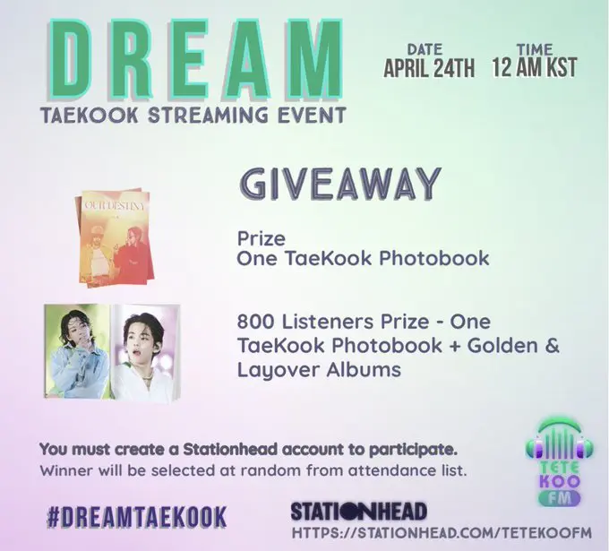 DREAM TaeKook Streaming Event