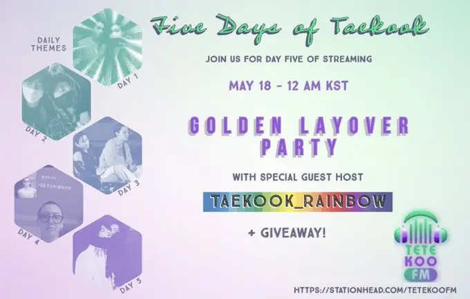 Five Days Of TaeKook - A Golden Layover Party
