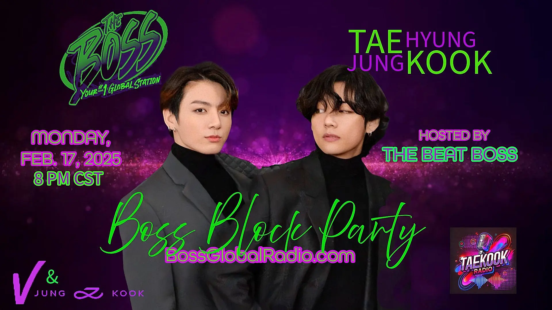 V and Jung Kook Block Party