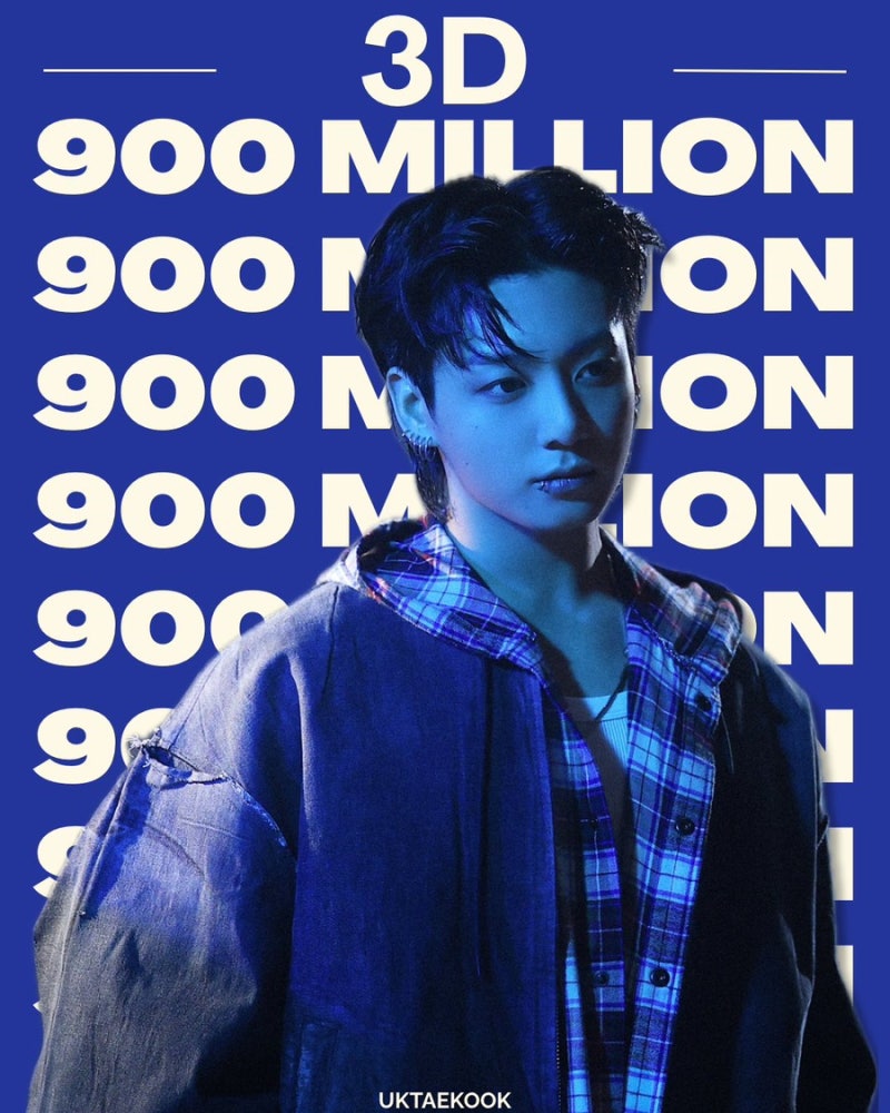 News image: 900 Million and Rising: Jungkook's '3D' Nears a Billion-Stream Milestone