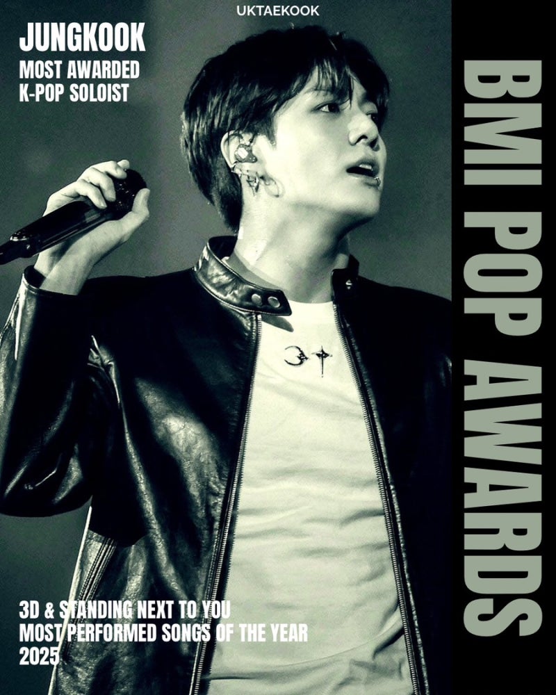 News image: History Maker: Jungkook's Unstoppable US Awards Streak Continues