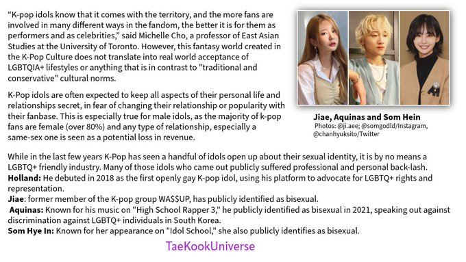 Difficulties of coming out in K-Pop